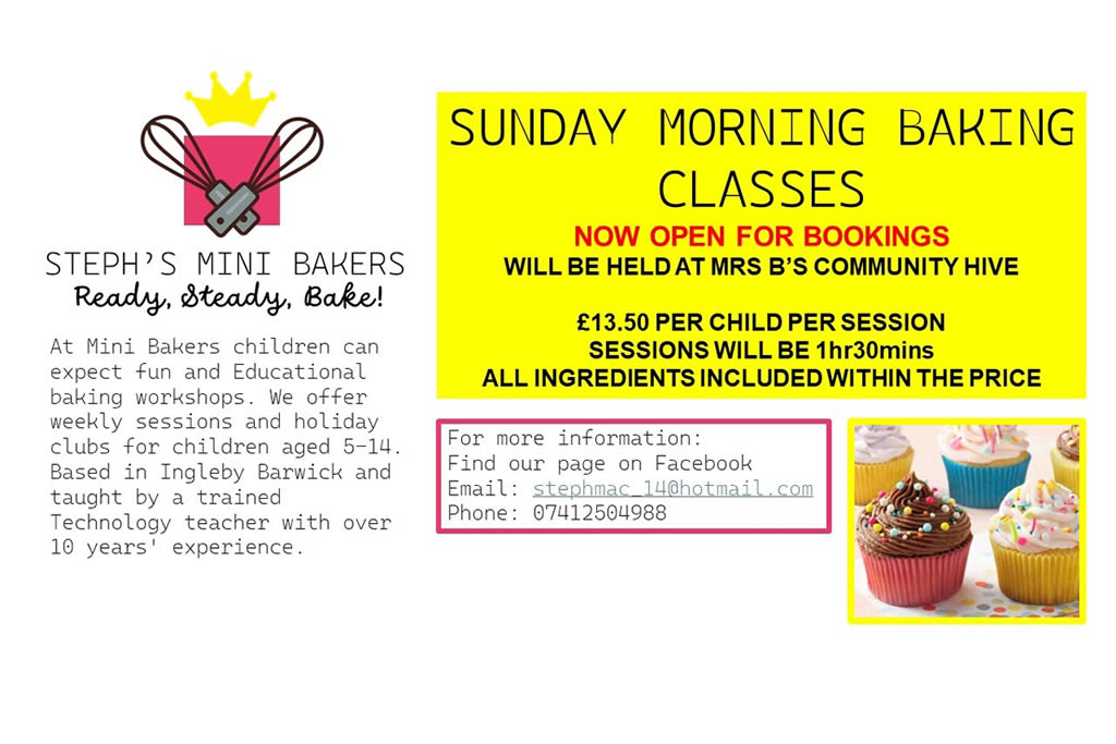 Sunday Morning Baking Classes Mrs Bs Community Hive